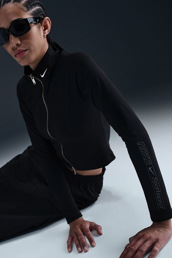 Sportswear Crop Trainingsjacke - Black