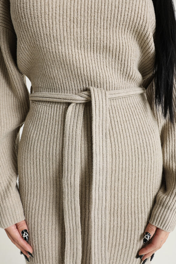 Strickmaxikleid - Beige