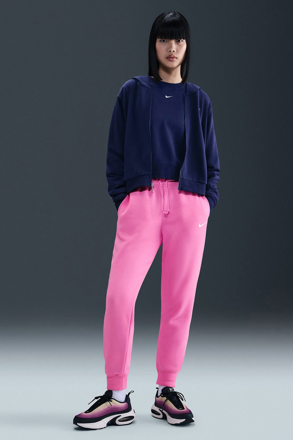 Pantaloni in fleece Sportswear Phoenix - Playful Pink