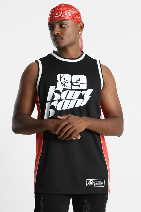 Loose mesh tank top - Black