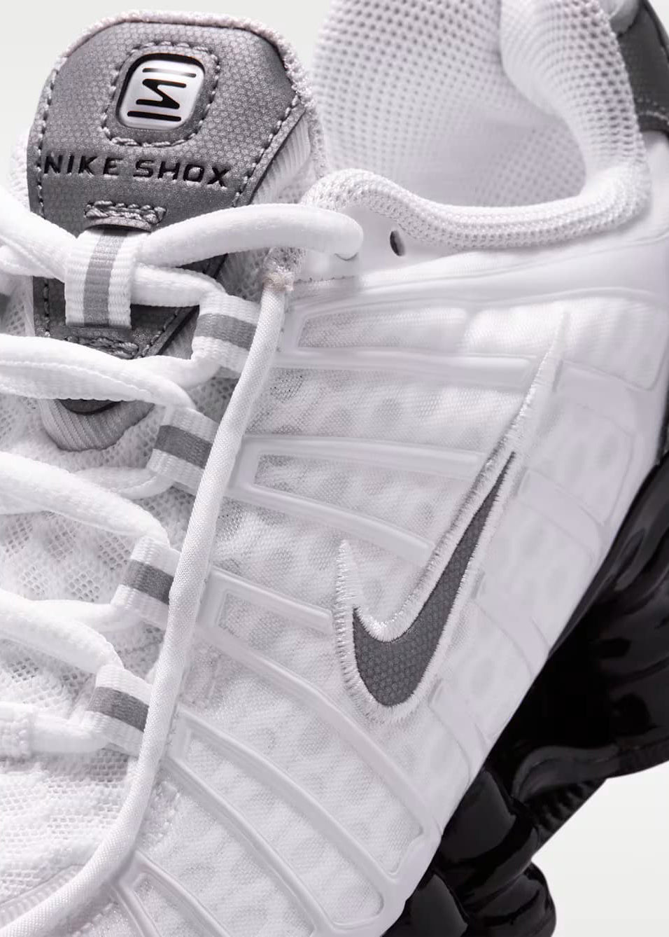 Shox TL sneakers - White + Black + Cool Grey + Metallic Cool Grey