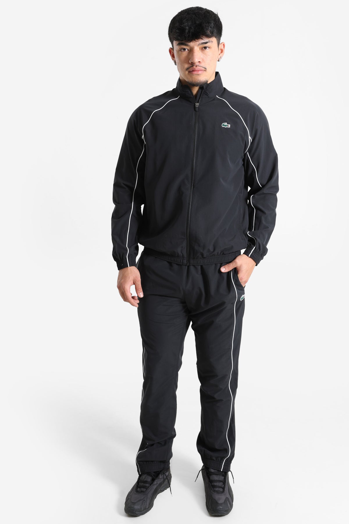 Track jacket - Black + White