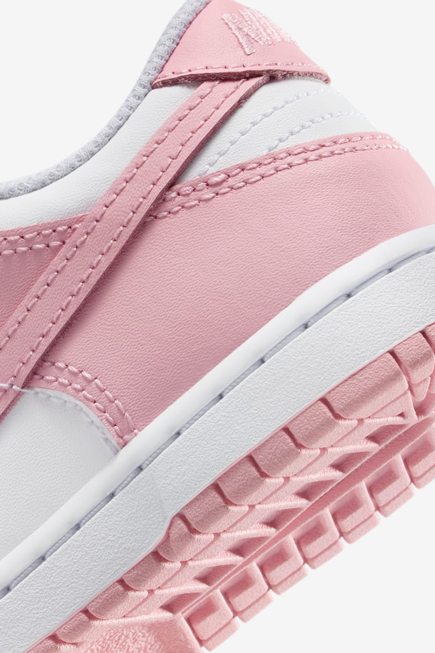 Sneaker Dunk Bambini - Bianco + Rosa Medio Soft