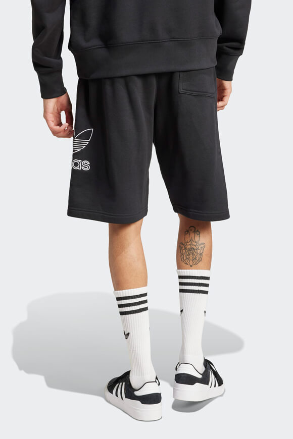 Adicolor Outline Trefoil Sweatshorts - Black