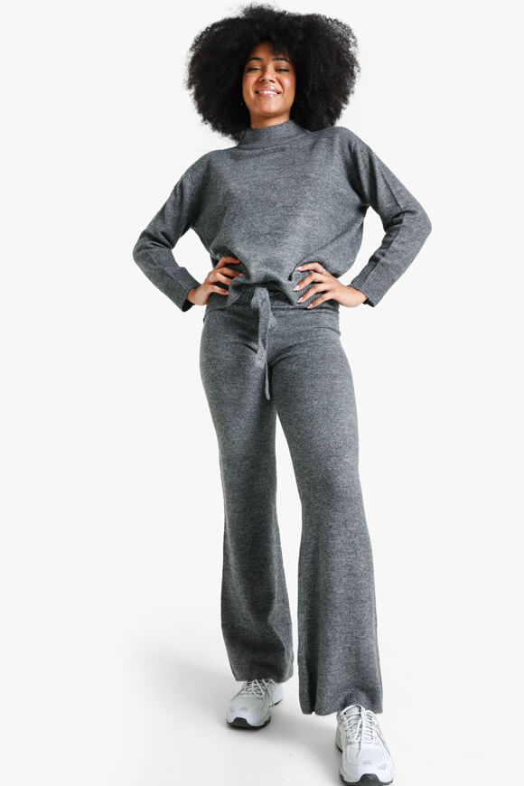 Pull en tricot - Gris foncé chiné