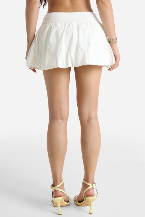 Mini skirt with integrated shorts - Ecru