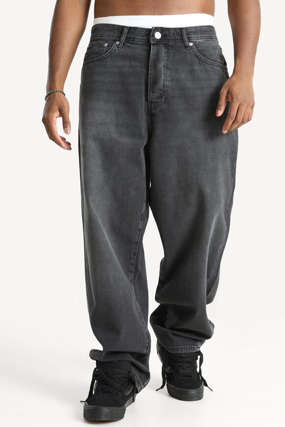 Jeans Fade Loose Fit L32 - Nero lavato