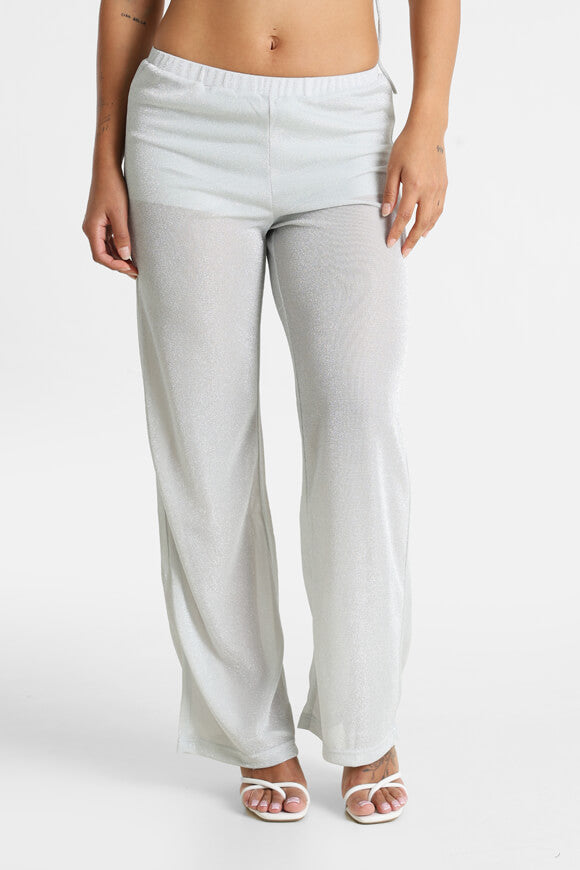 Glitter pants - silver
