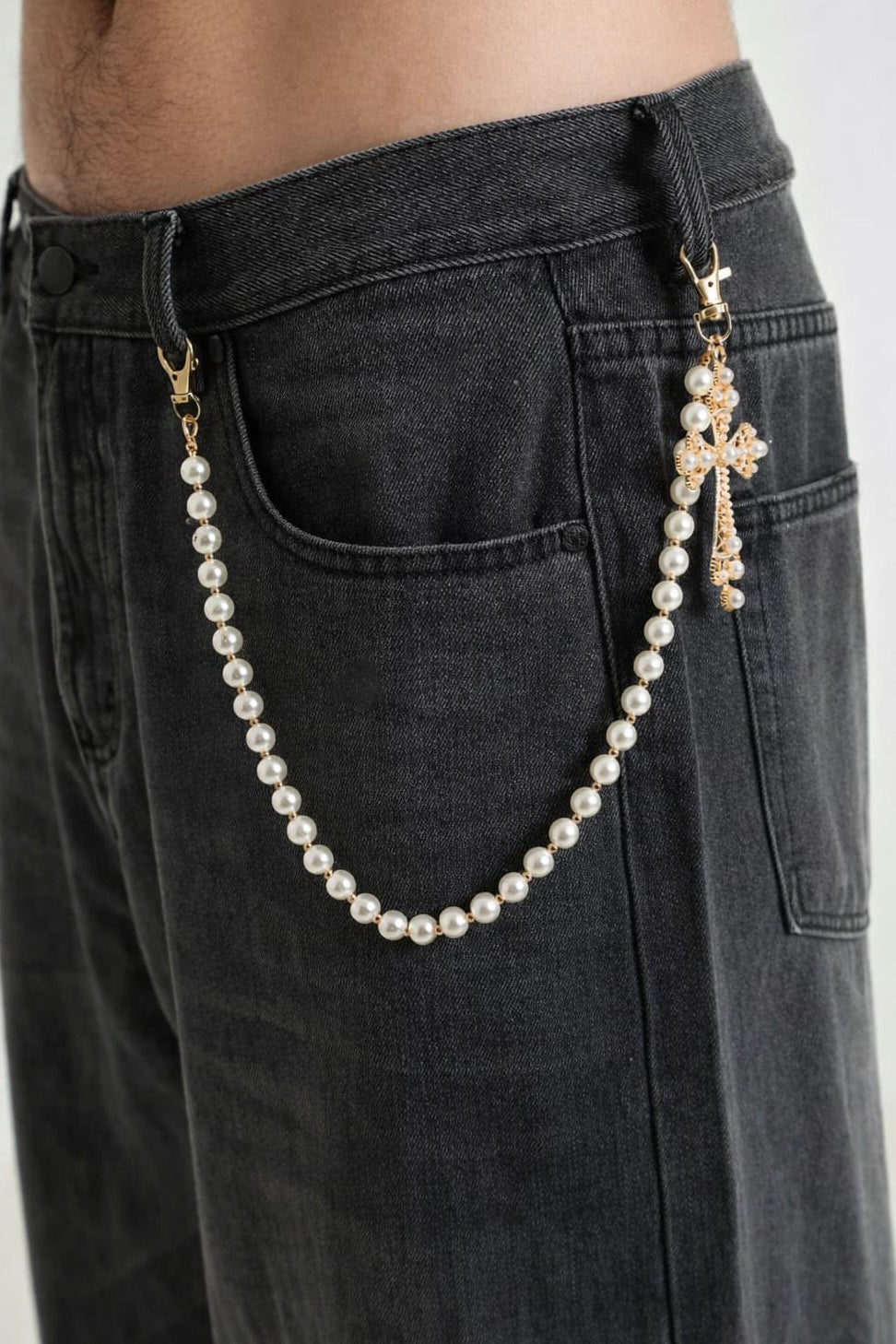 Chaîne de pantalon - Offwhite + Gold