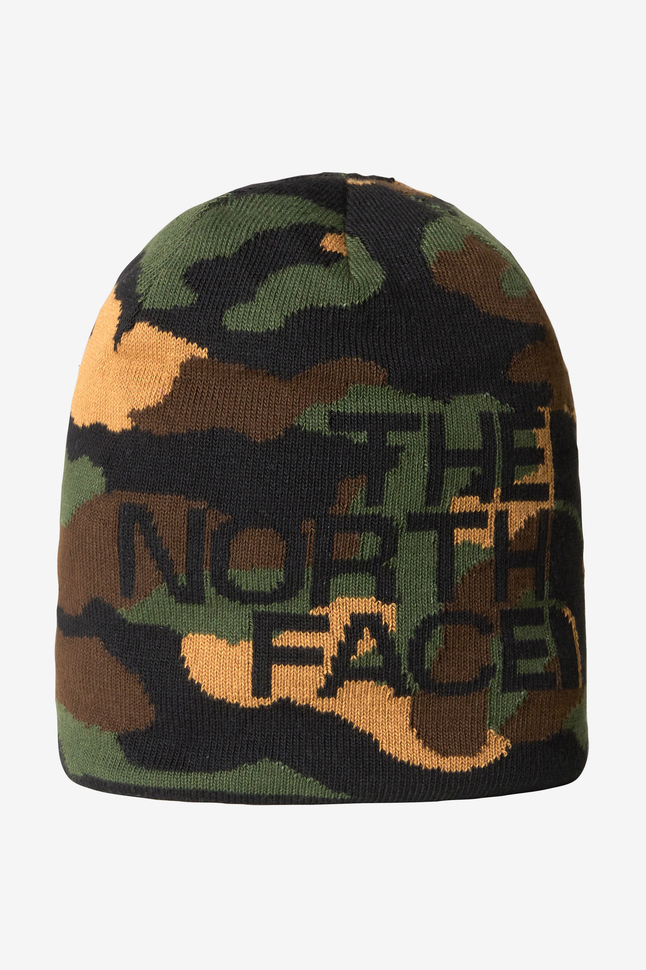 Wendbare Beanie - Camo + Black