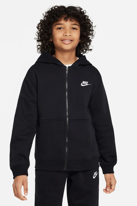 Sportswear Club Fleece Kapuzensweatjacke - Black