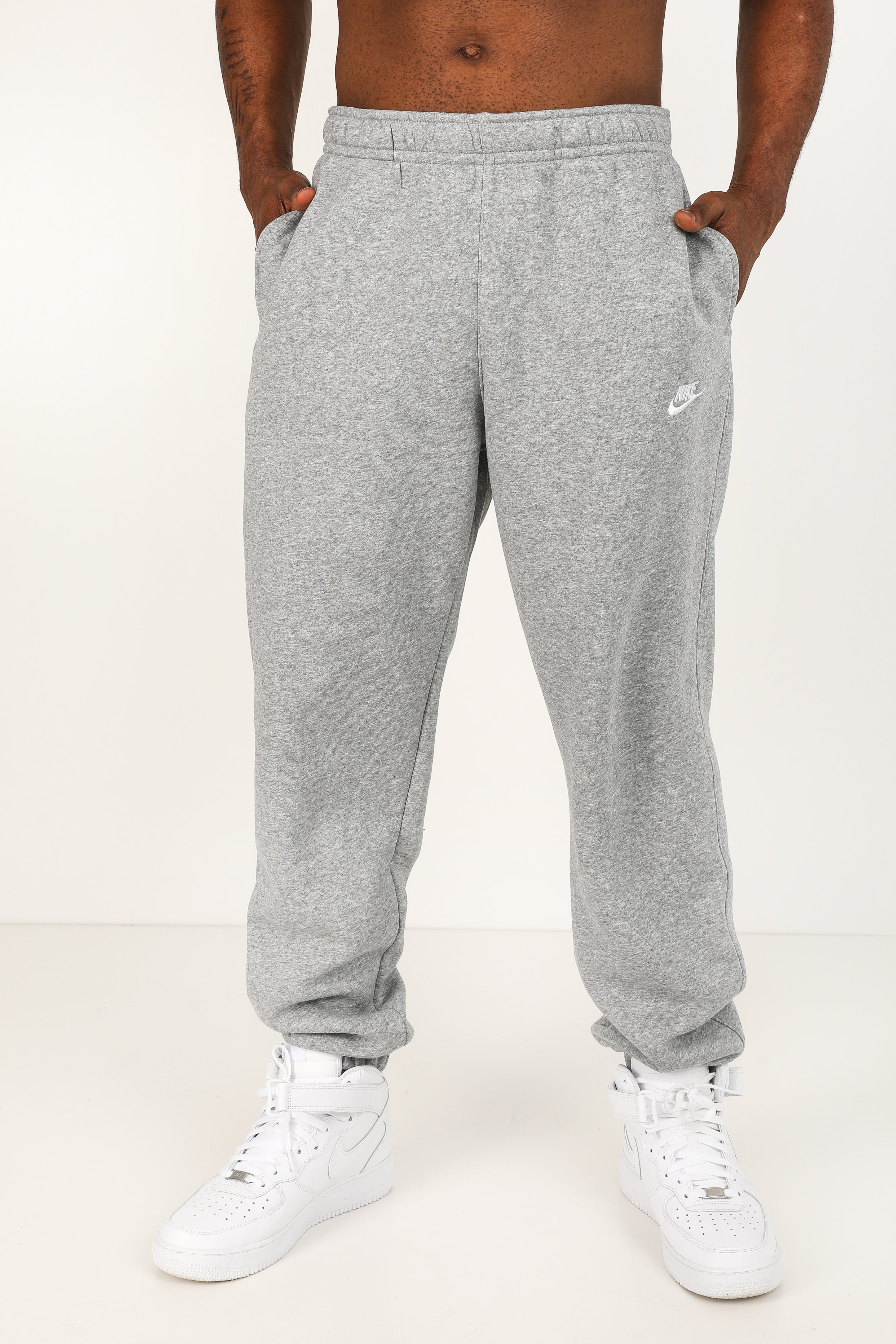 Sportswear Club Pantalon en laine polaire - Gris clair Heather