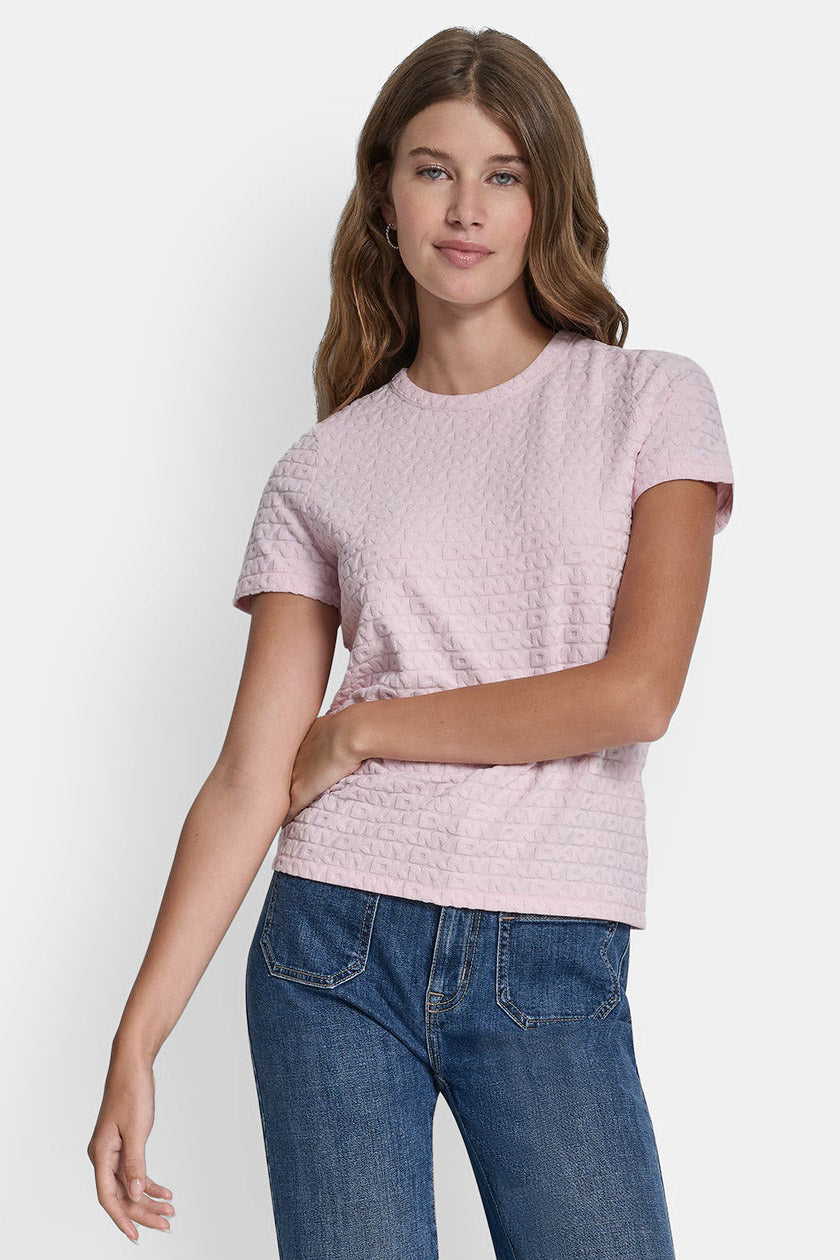 Jacquard T-Shirt - Pink Moon