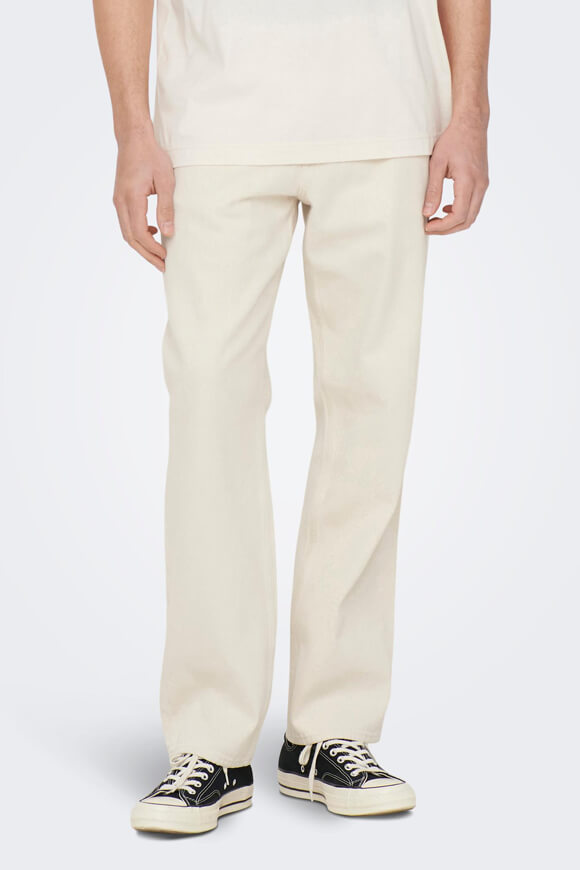 Edge Straight Loose Fit Jeans L32 - Offwhite