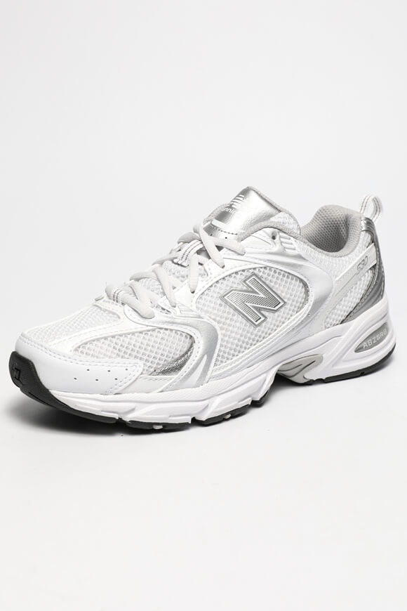 MR530 Sneaker - White + Silver