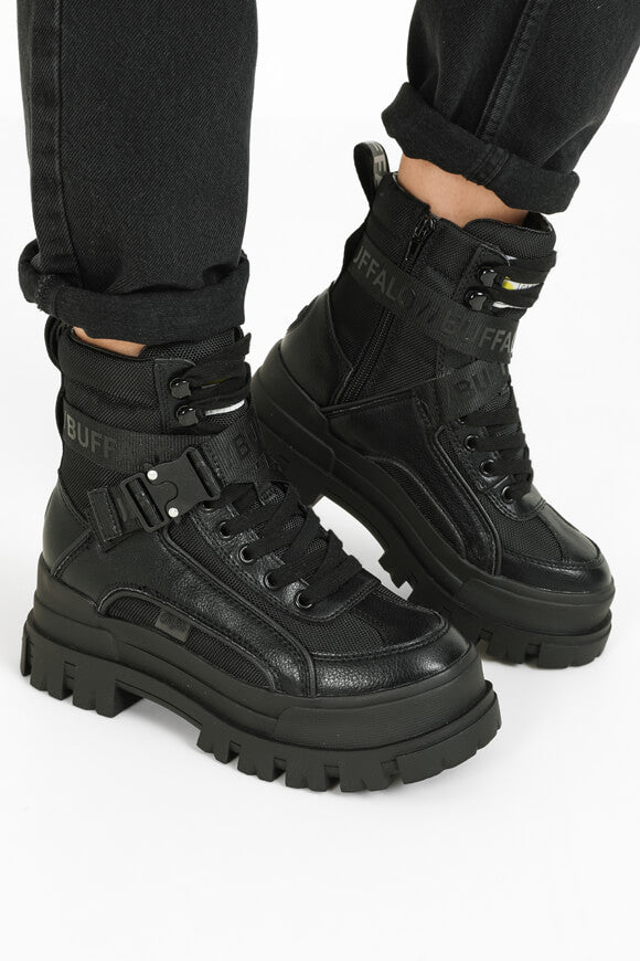 Aspha Com1 Plateau Winterstiefelette - Schwarz