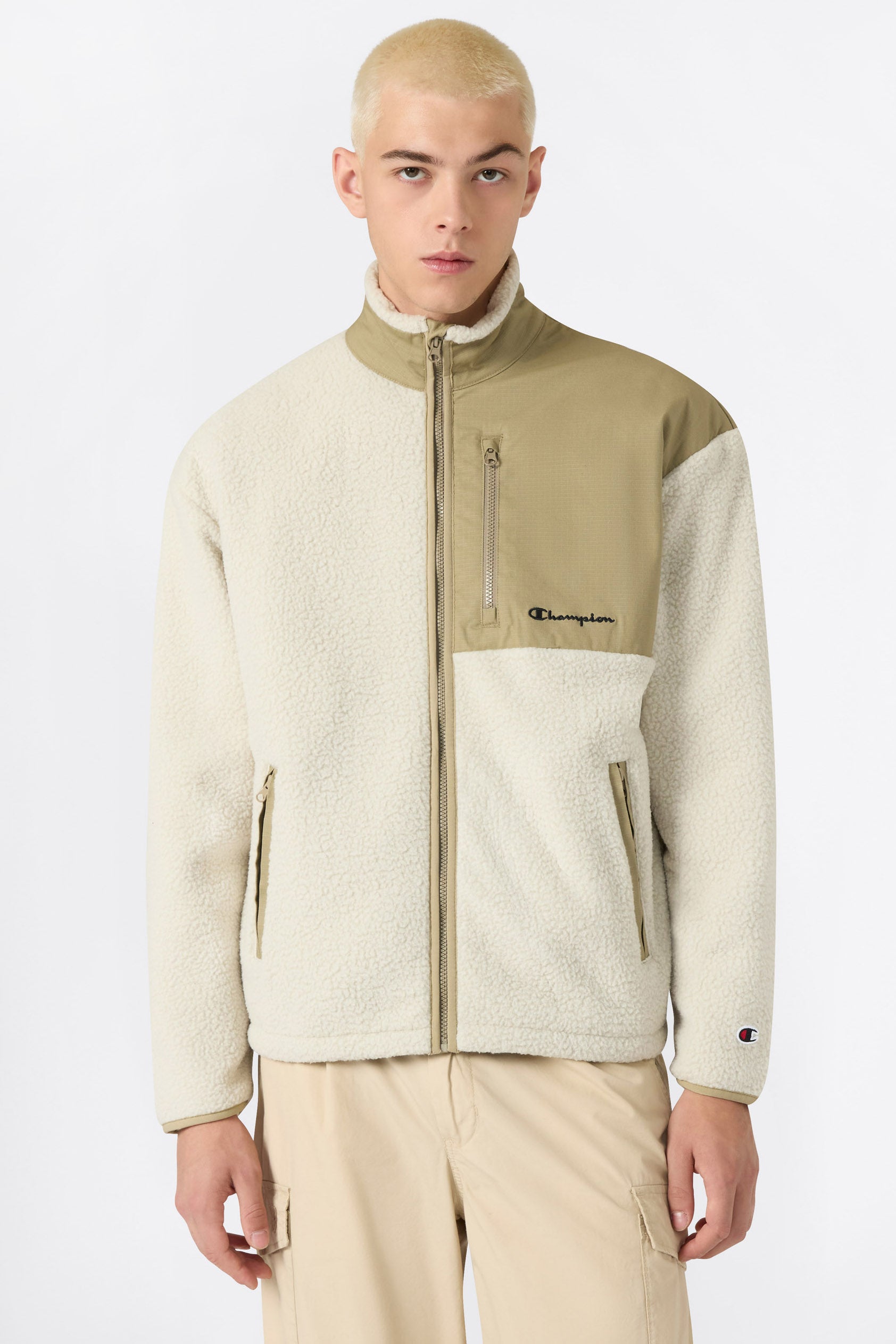 Veste en peluche - Beige