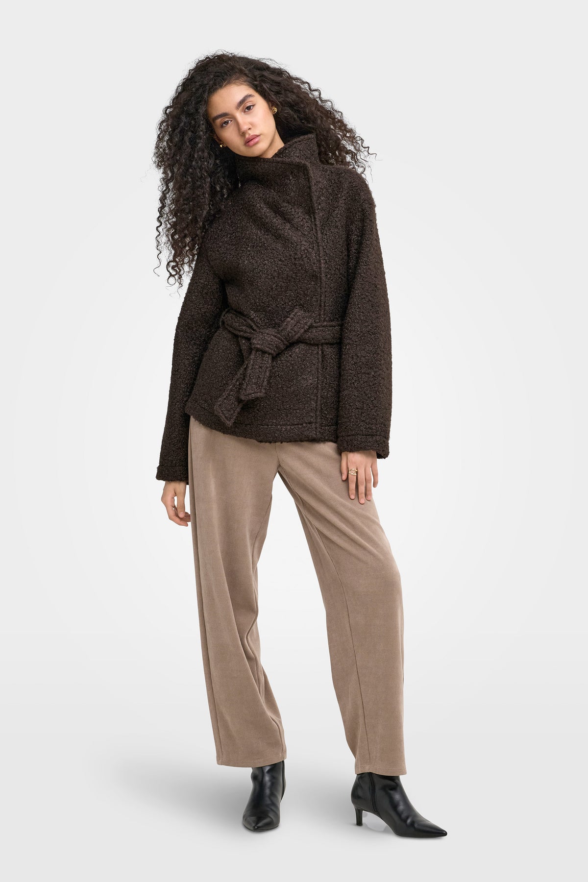 ONLVALERIA short boucle knit coat - Java