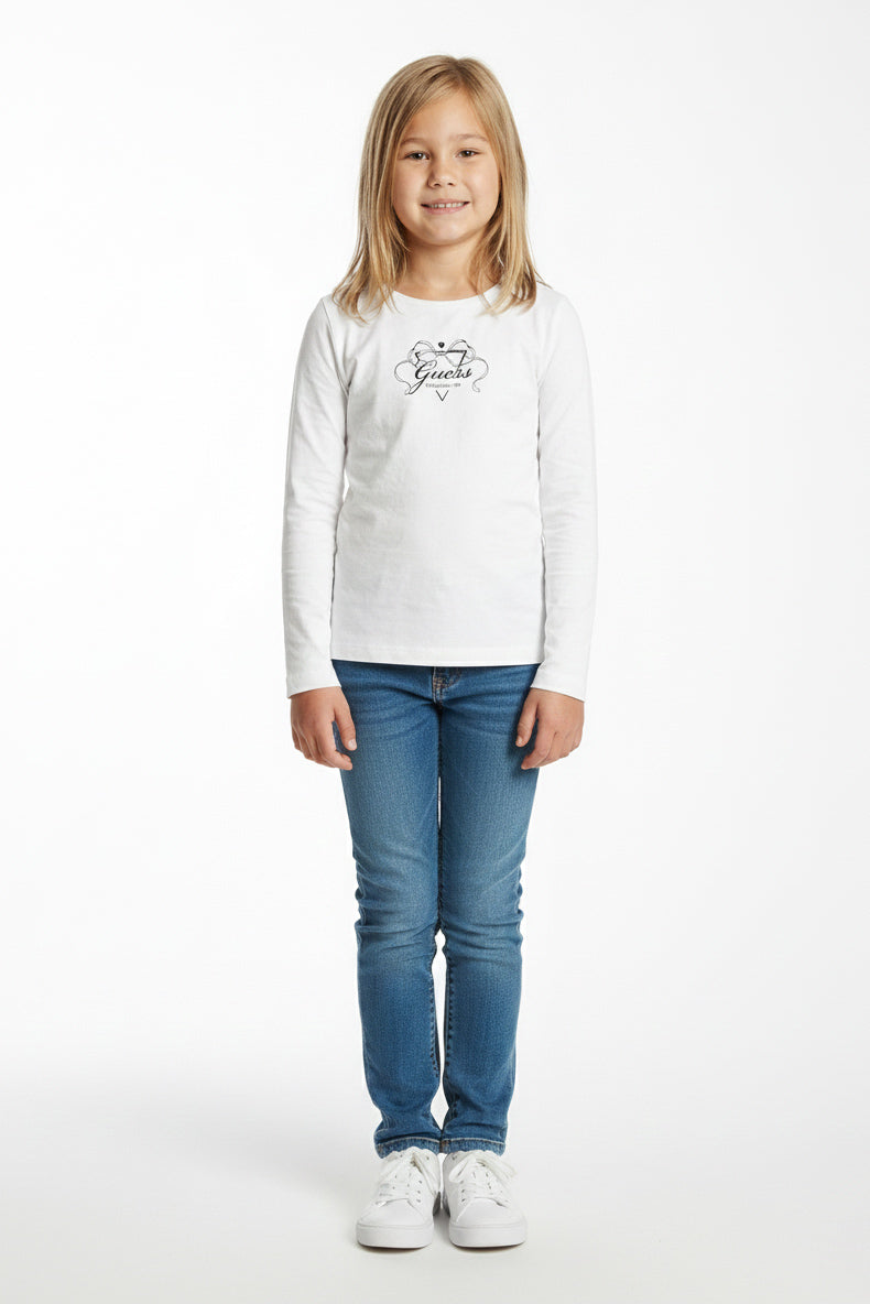 Langarmshirt - Pure White