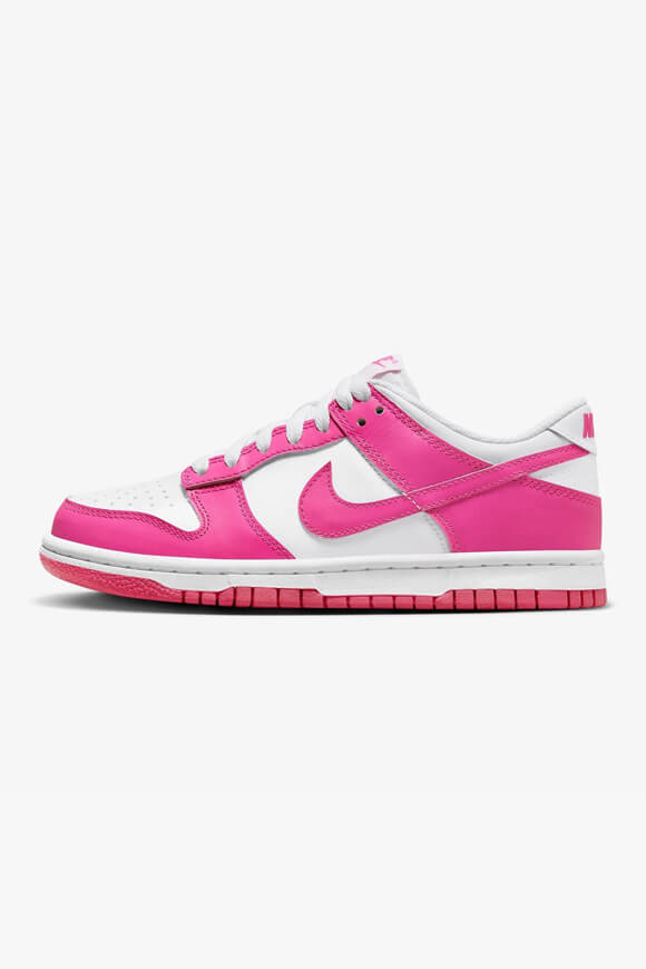 Dunk sneakers - White + Laser Fuchsia