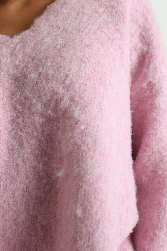 Loose knit sweater - Pink