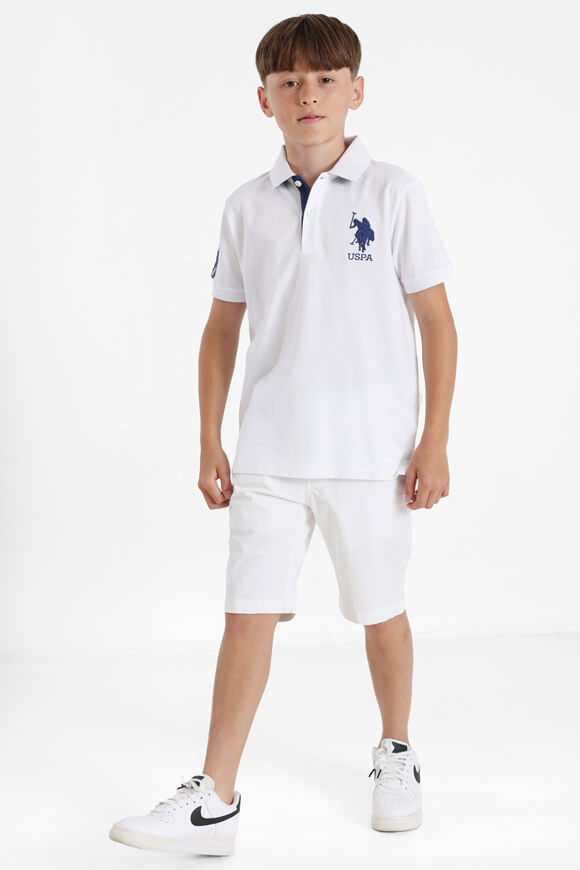 Fluorescent polo shirt - White
