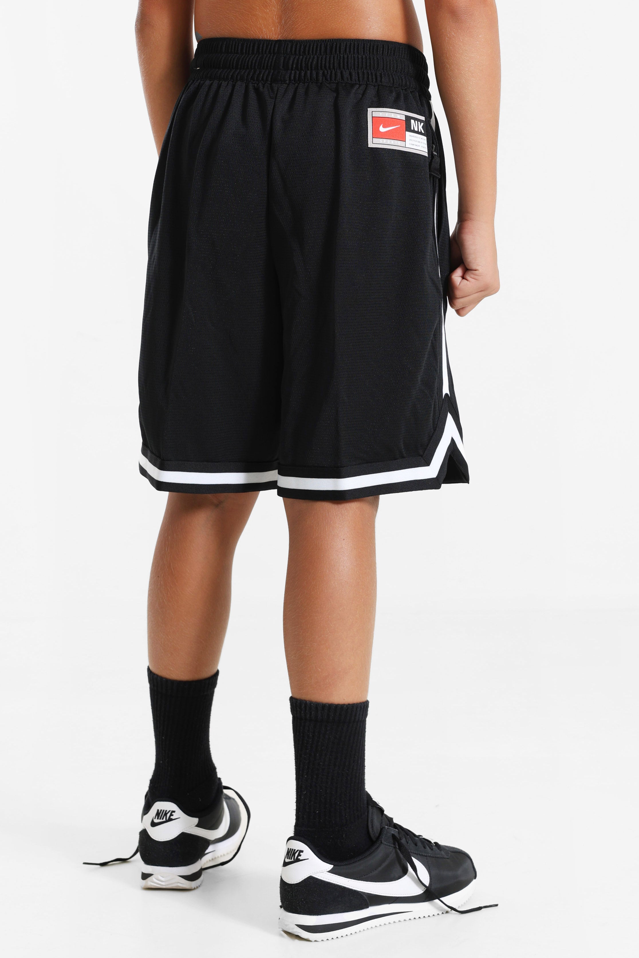 Short in rete mesh - Black + White