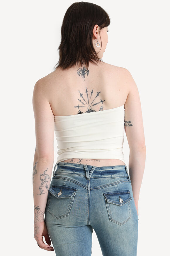 Top a fascia - Bianco sporco