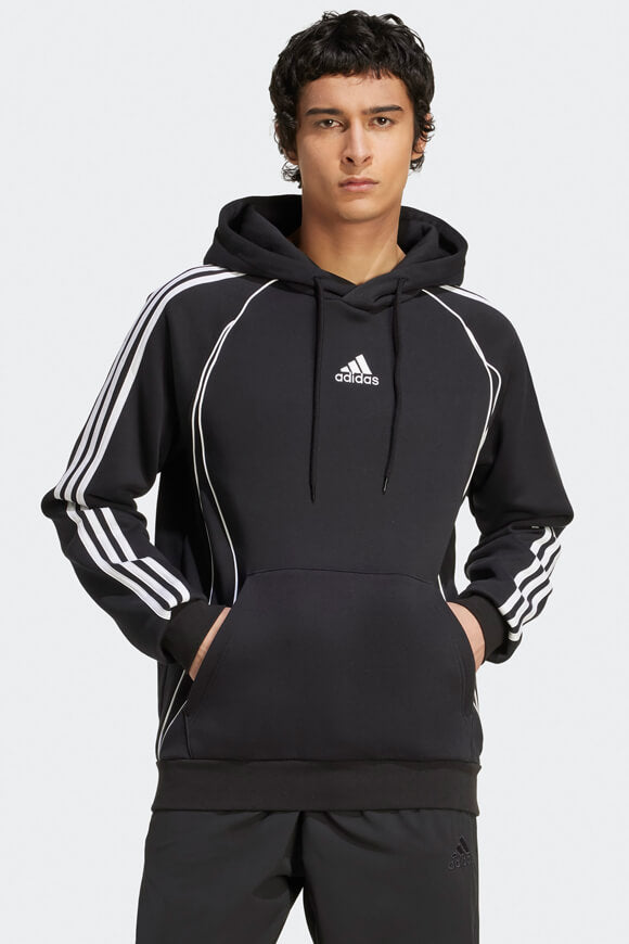 Teamgeist Kapuzensweatshirt - Black + White