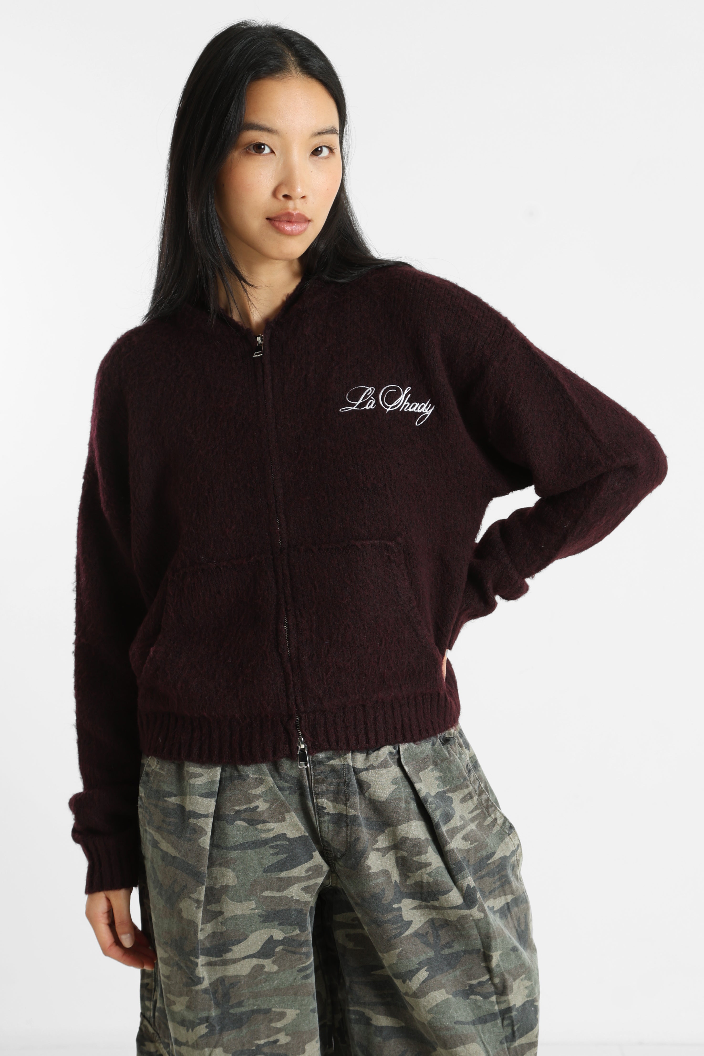 Cardigan oversize - Bordeaux