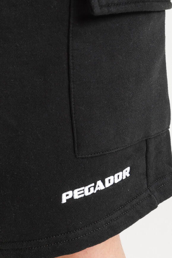 Cargo Sweatshorts - Gewaschen Schwarz