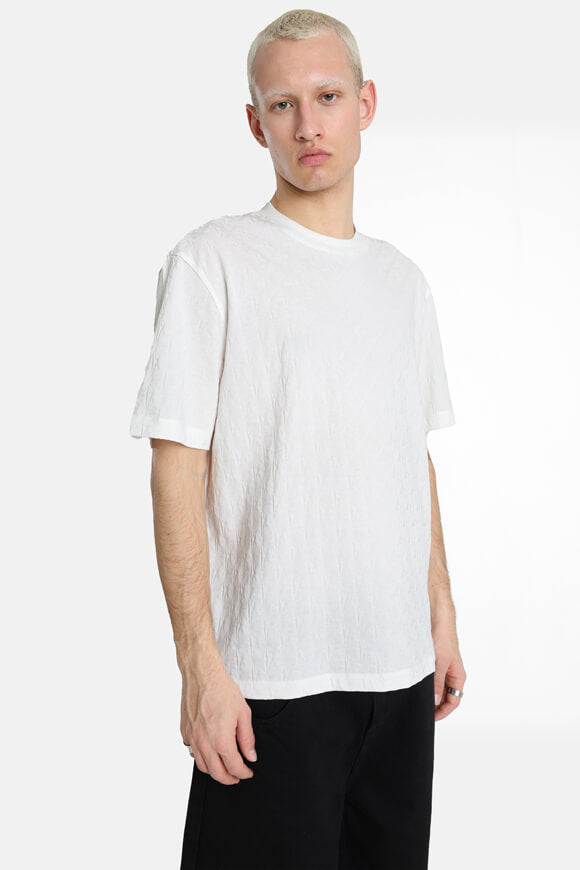 Strukturiertes T-Shirt - Offwhite