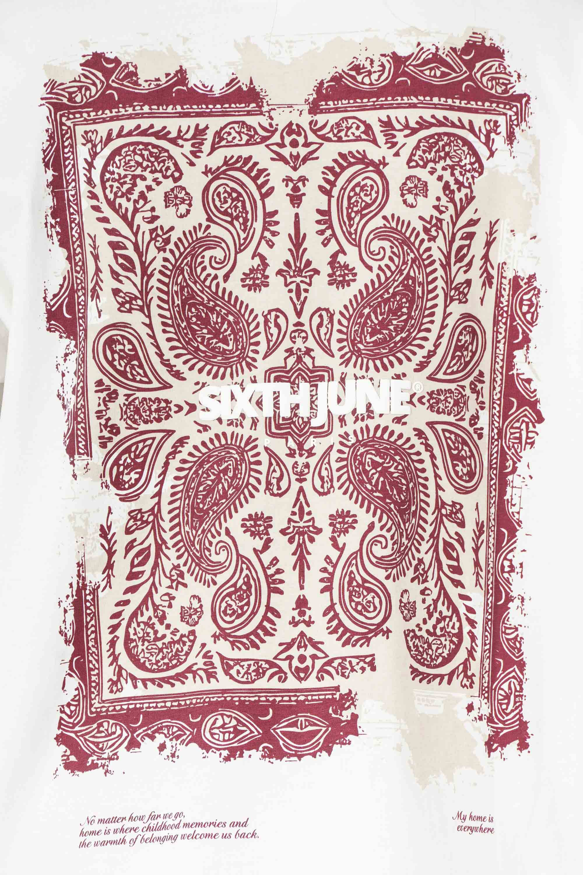Persian Rubber Oversize T-Shirt - Offwhite