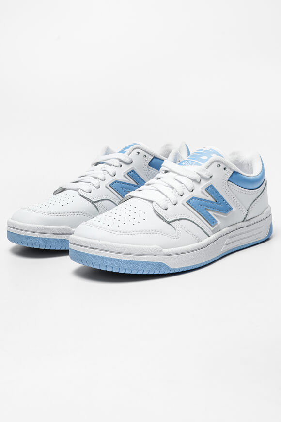 BB480 Sneaker - Weiss + Hellblau