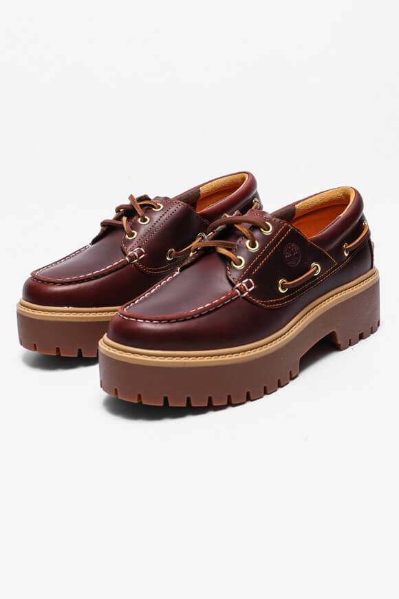 Chaussures bateau à plateforme Stone Street - Rootbeer