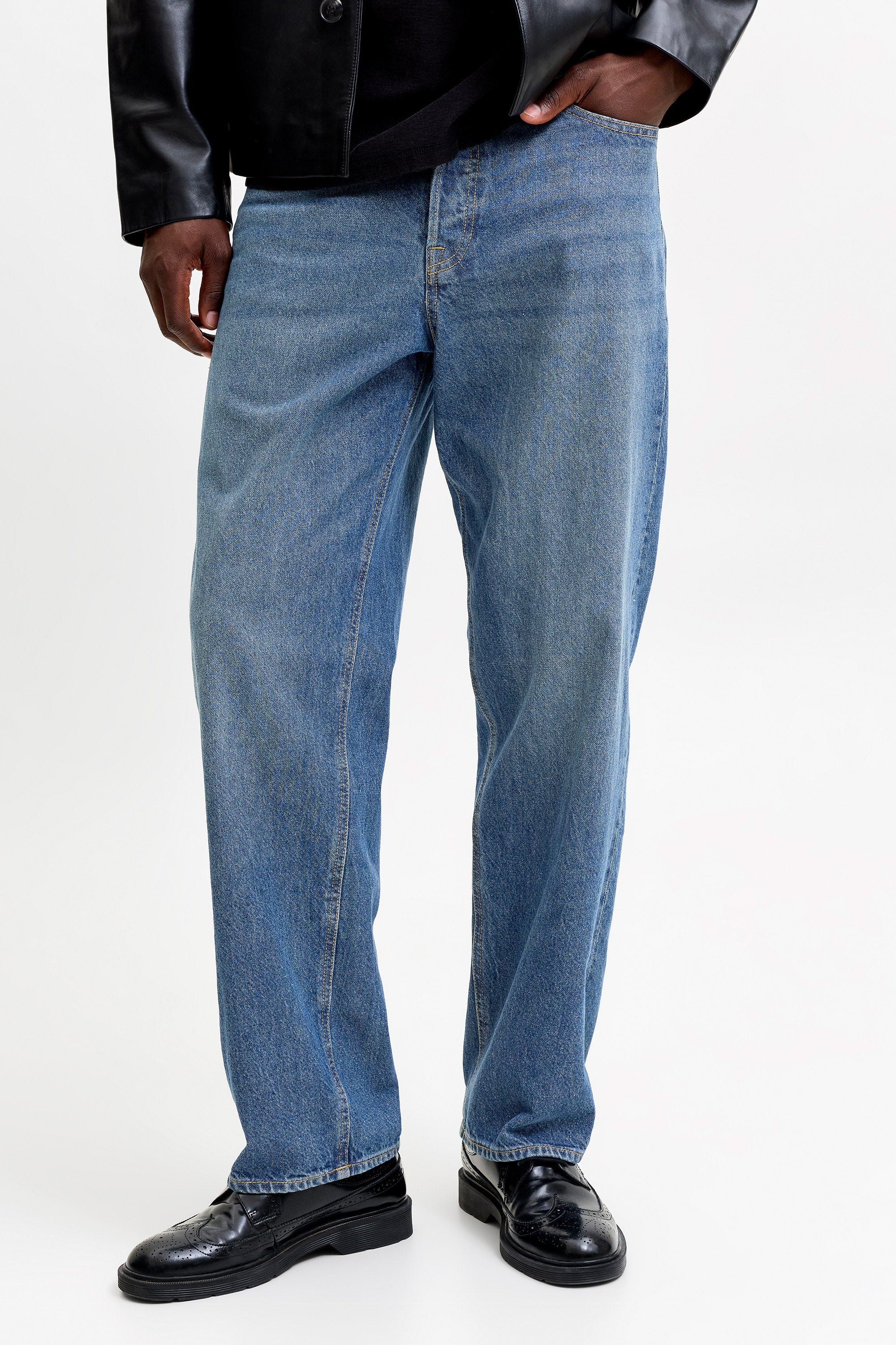 JJIALEX jeans fit largo L32 - Blue Denim