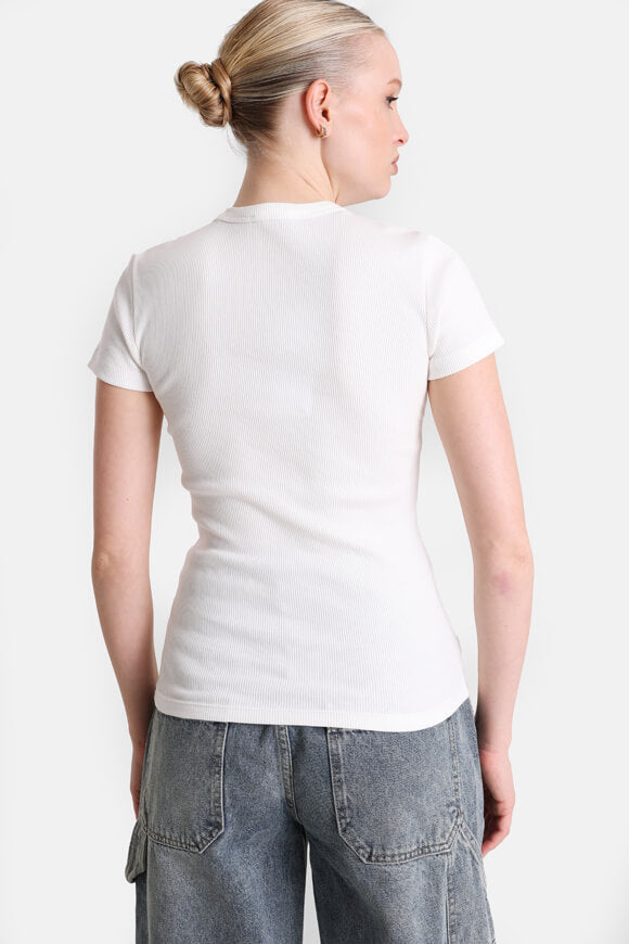 Geripptes T-Shirt - Flour