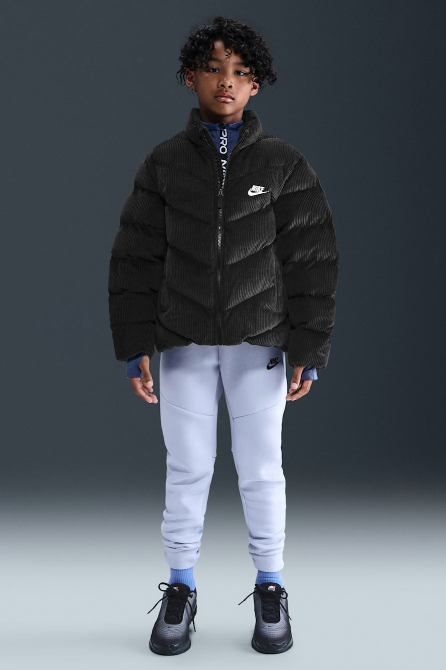 Veste matelassée en velours côtelé - Black