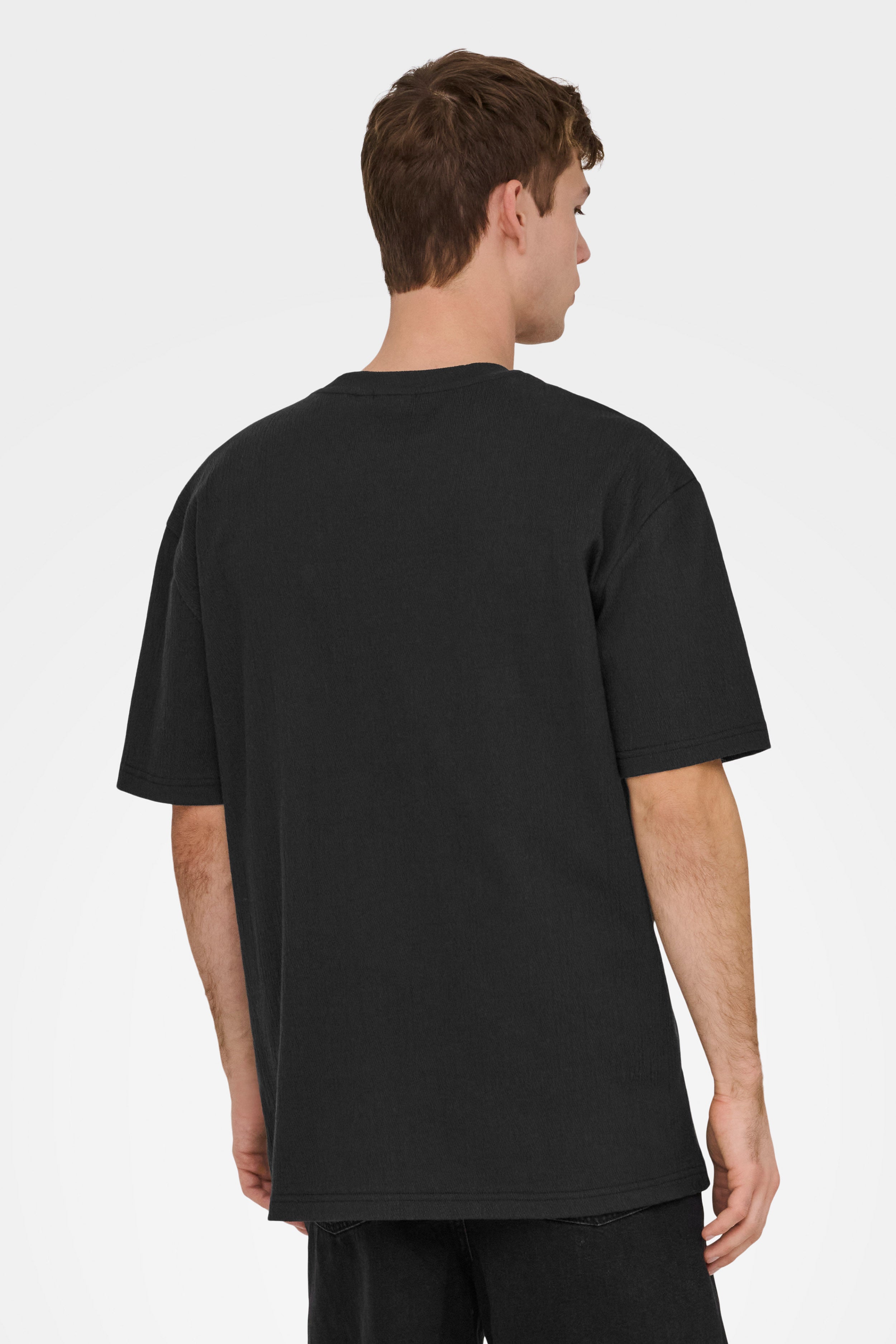 ONSEDDIE Strukturiertes T-Shirt - Black