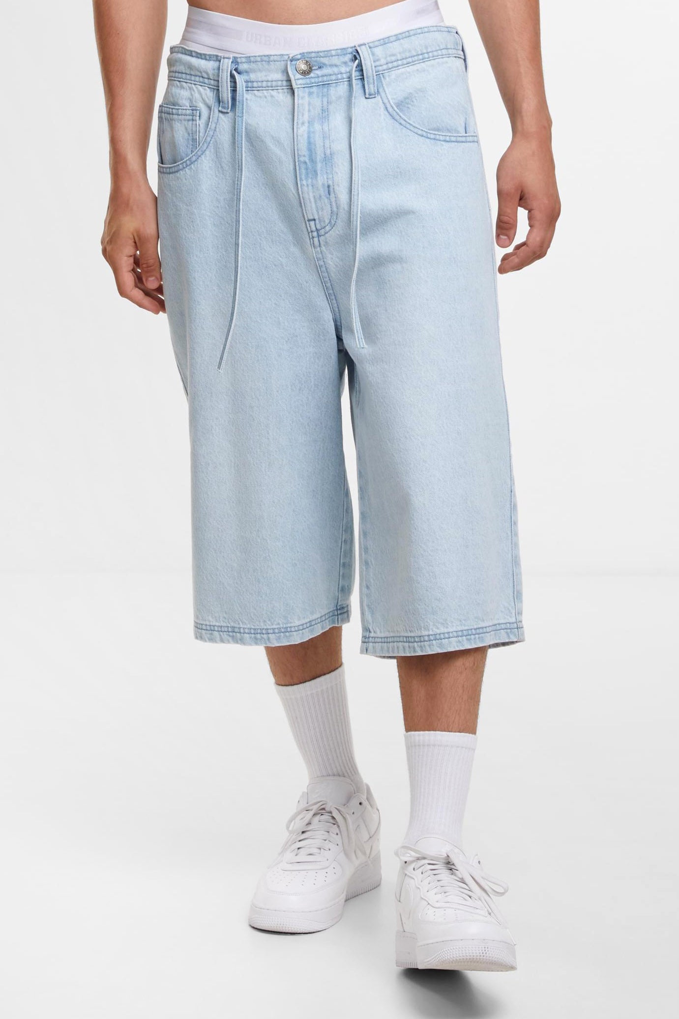 Jeans Bermudashorts - Light Blue Washed