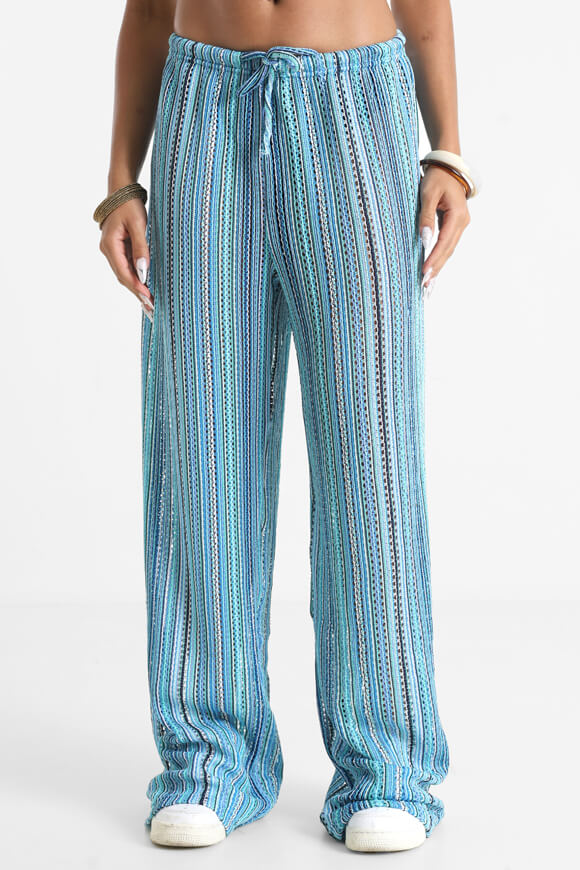 Pantaloni all'uncinetto - blu