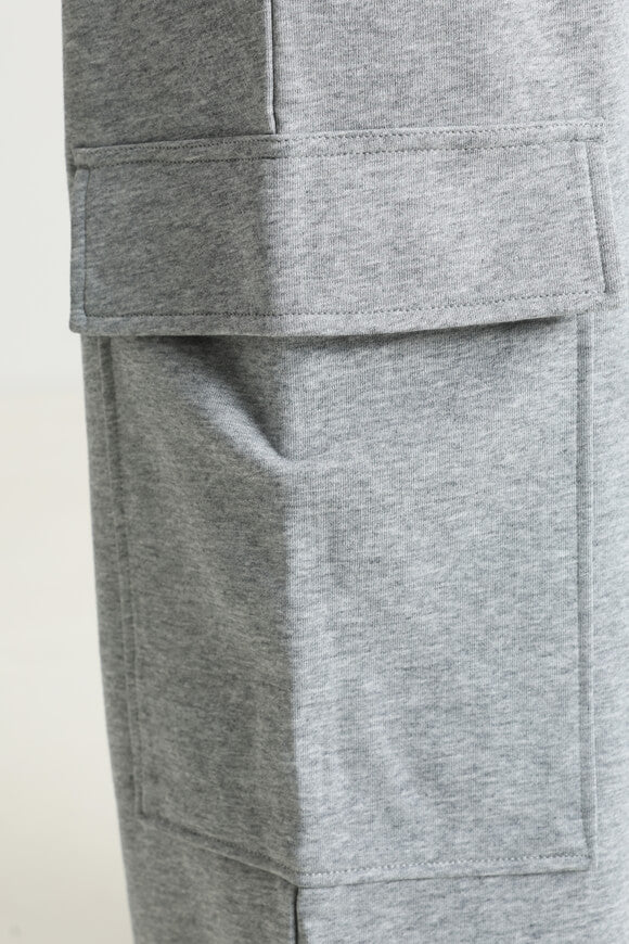 Pantalon cargo en sweat - Gris chiné