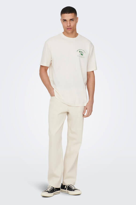 Edge Straight Loose Fit Jeans L32 - Offwhite