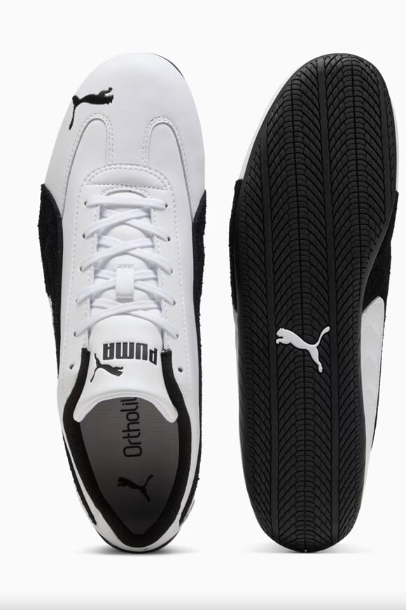 Speedcat Leather sneakers - White + Black