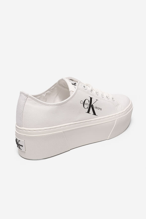 Sneaker con plateau in tessuto Cupsole - Bianco