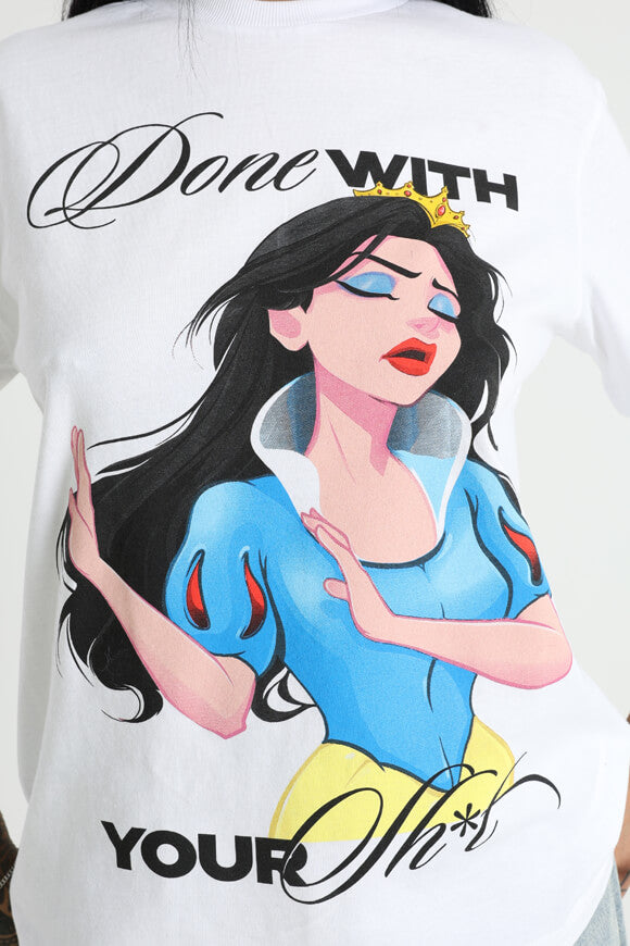 Done With Your Sh*t t-shirt ample - White