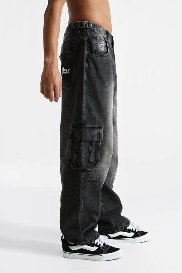 Jeans cargo baggy fit - nero