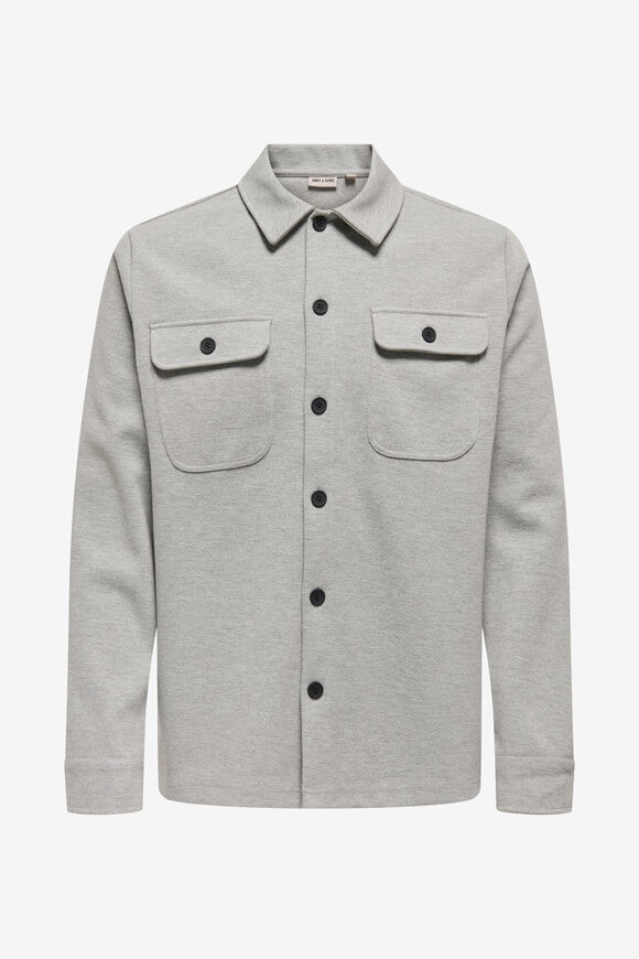 ONSNEWKODYL Overshirt - Light Grey Melange