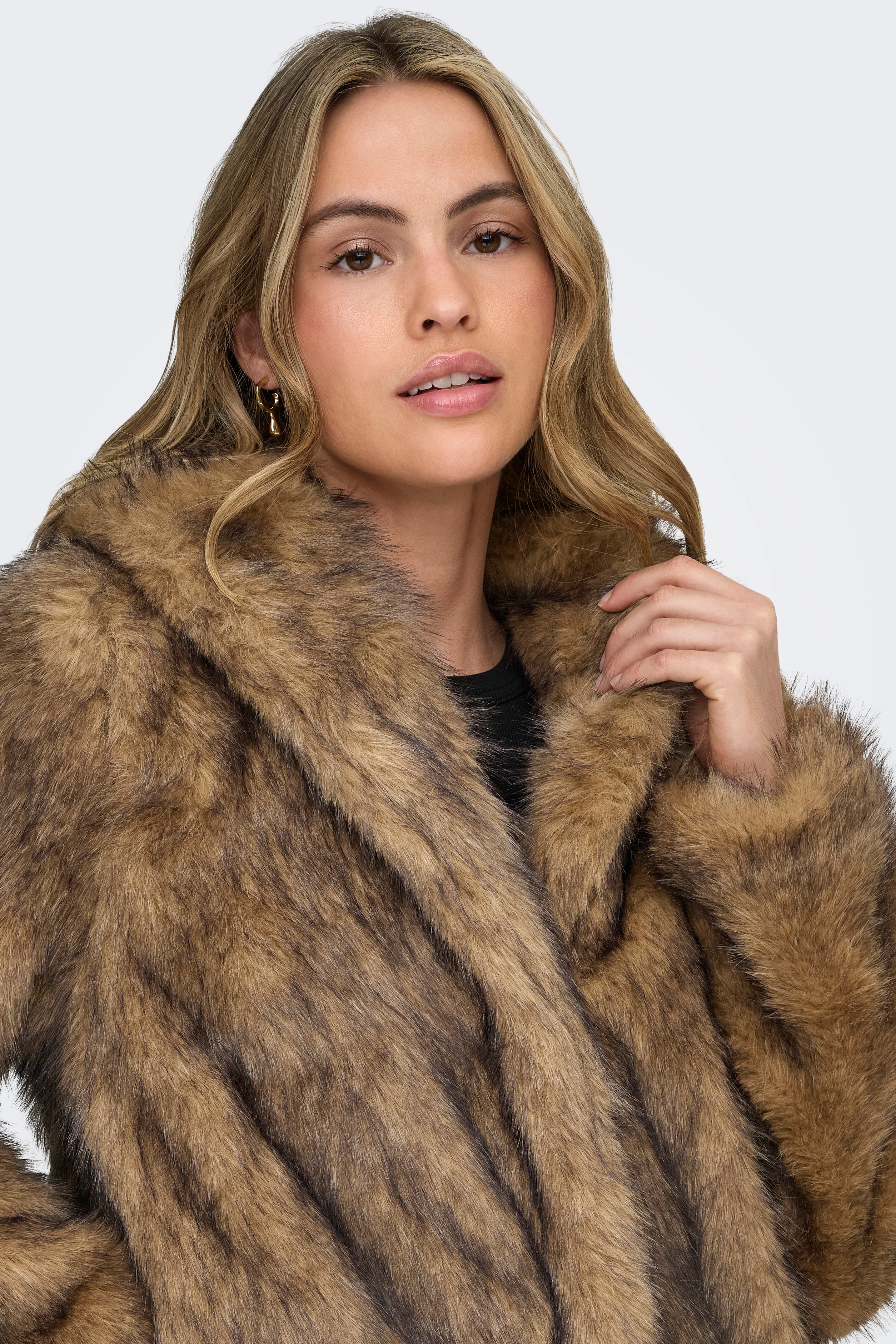 ONLDAWN Kunstpelzmantel - Tannin