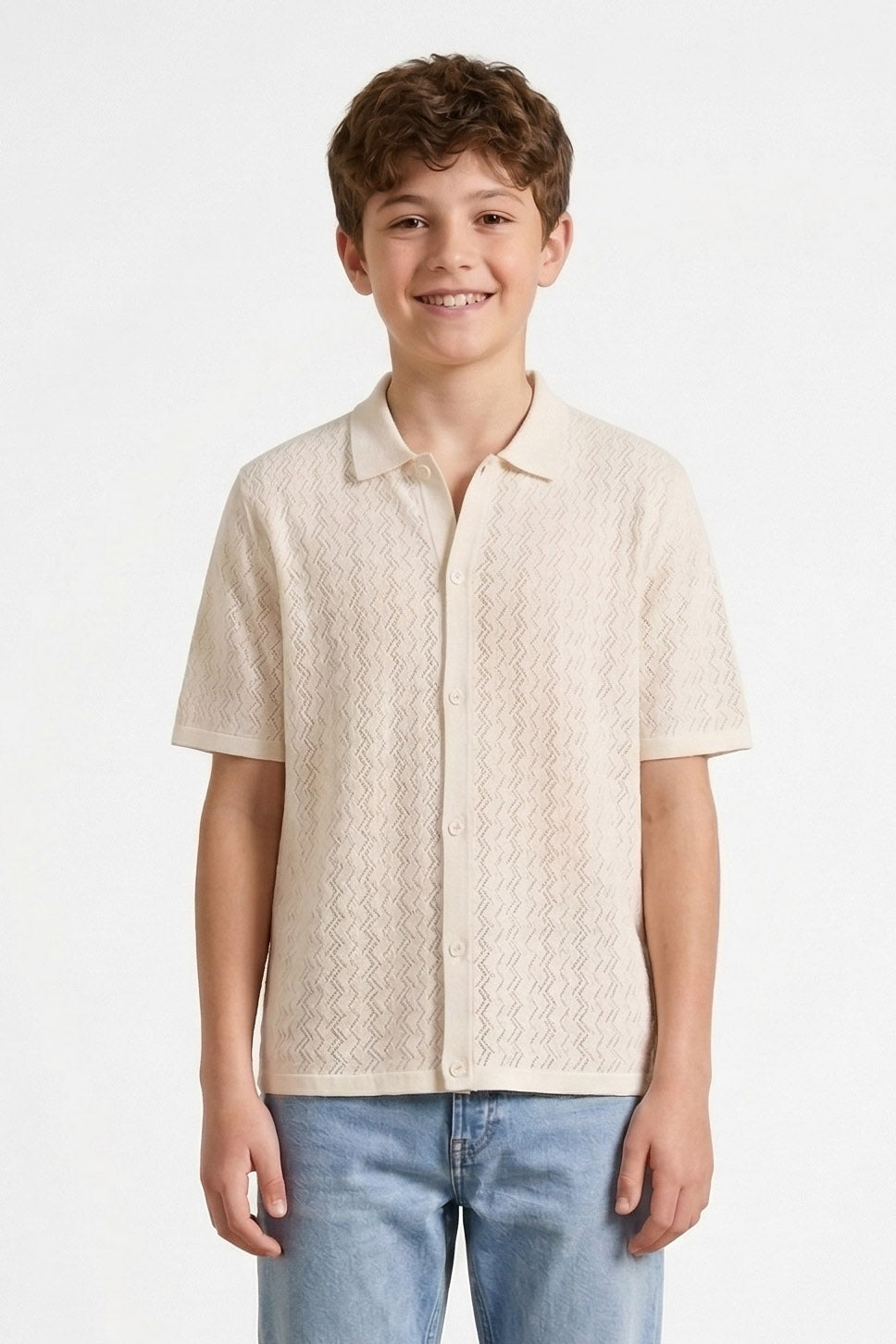 JORTYLER chemise en tricot - Sea Salt